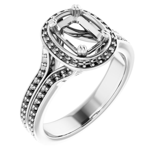 Halo-Style Engagement Ring