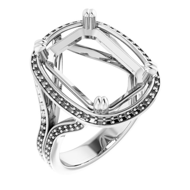 Halo-Style Engagement Ring