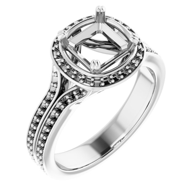 Halo-Style Engagement Ring