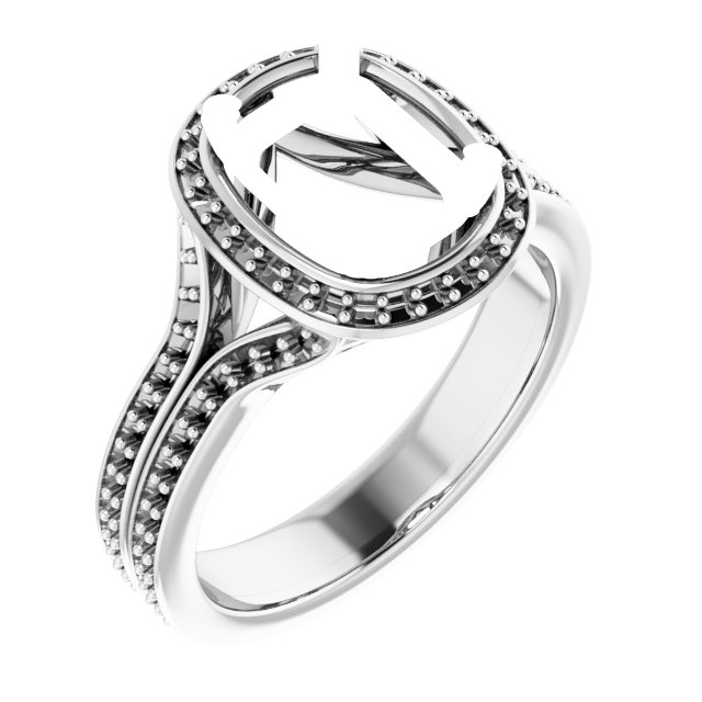 Halo-Style Engagement Ring