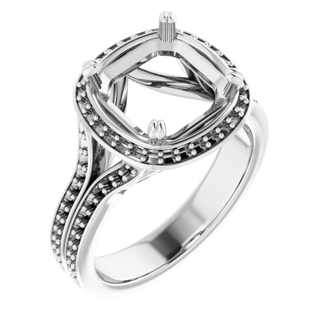 Halo-Style Engagement Ring