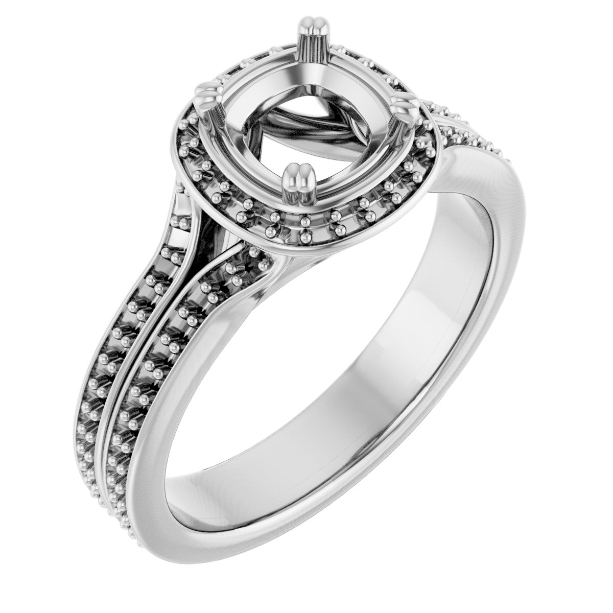 Halo-Style Engagement Ring