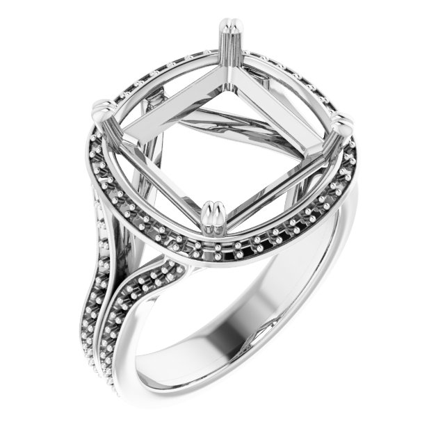 Halo-Style Engagement Ring