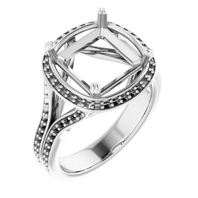 Halo-Style Engagement Ring
