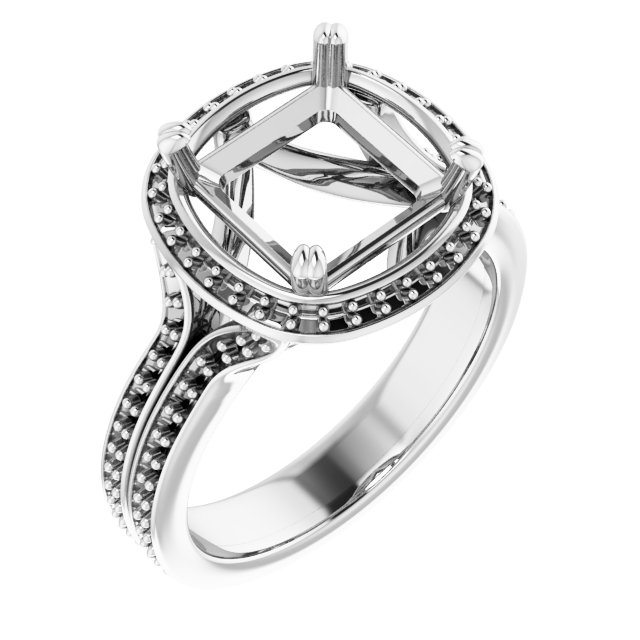 Halo-Style Engagement Ring