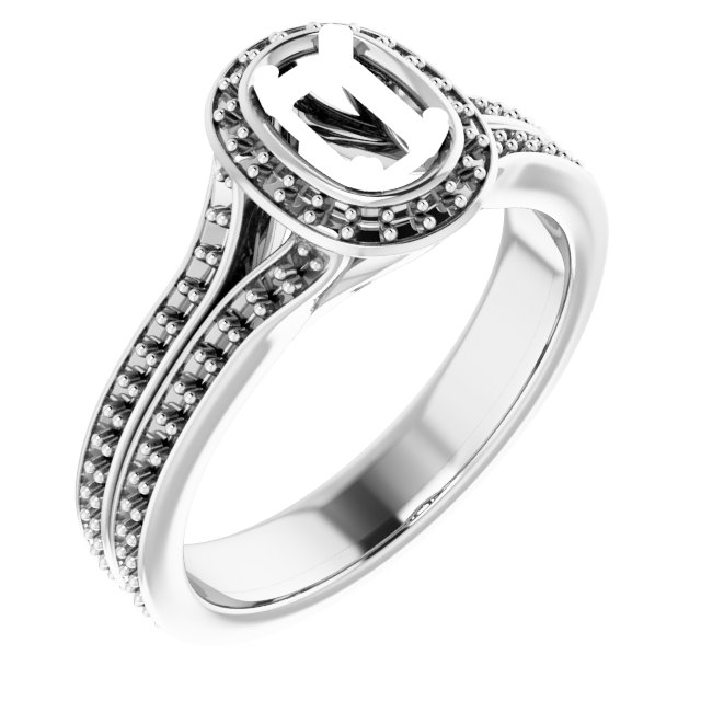 Halo-Style Engagement Ring