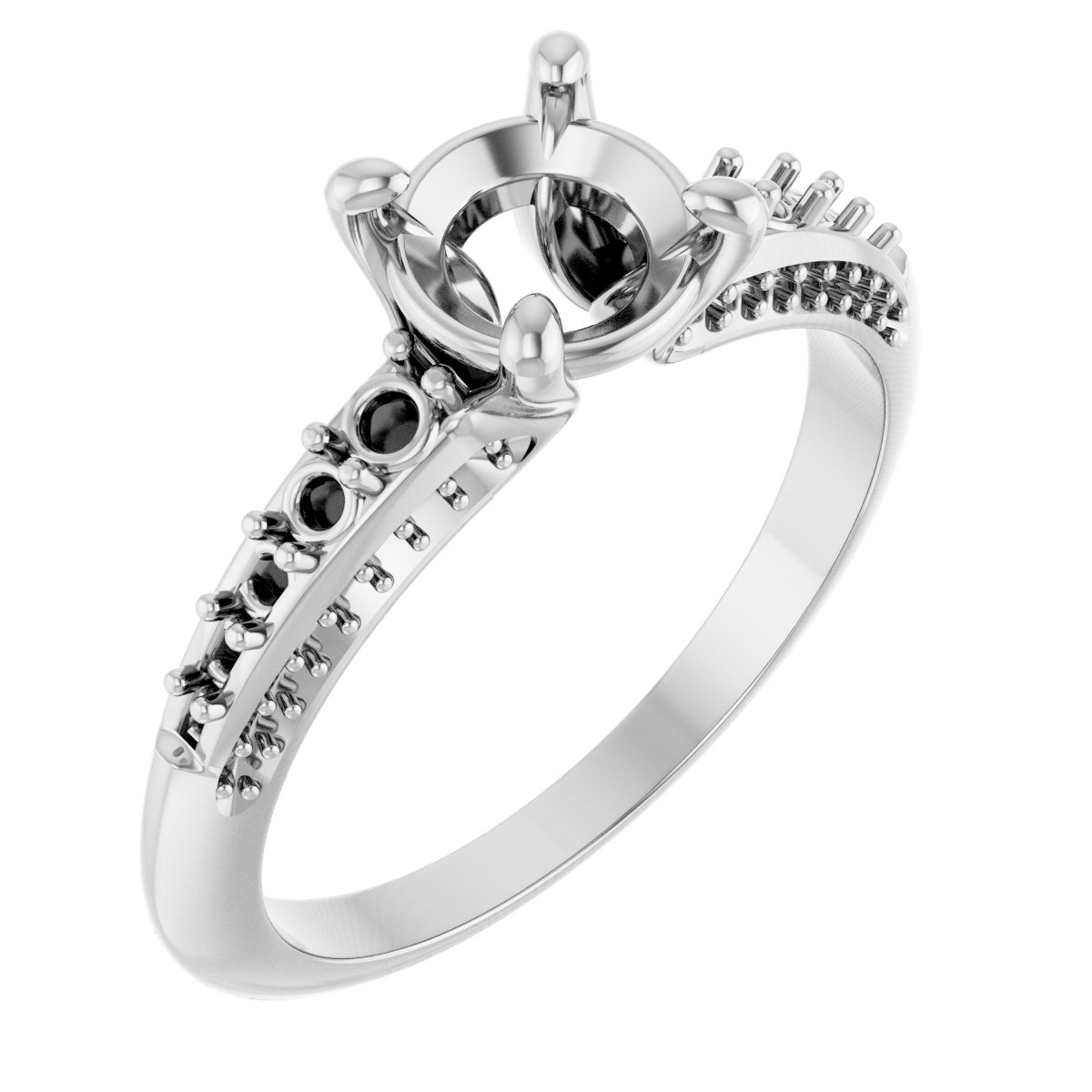 Accented Engagement Ring