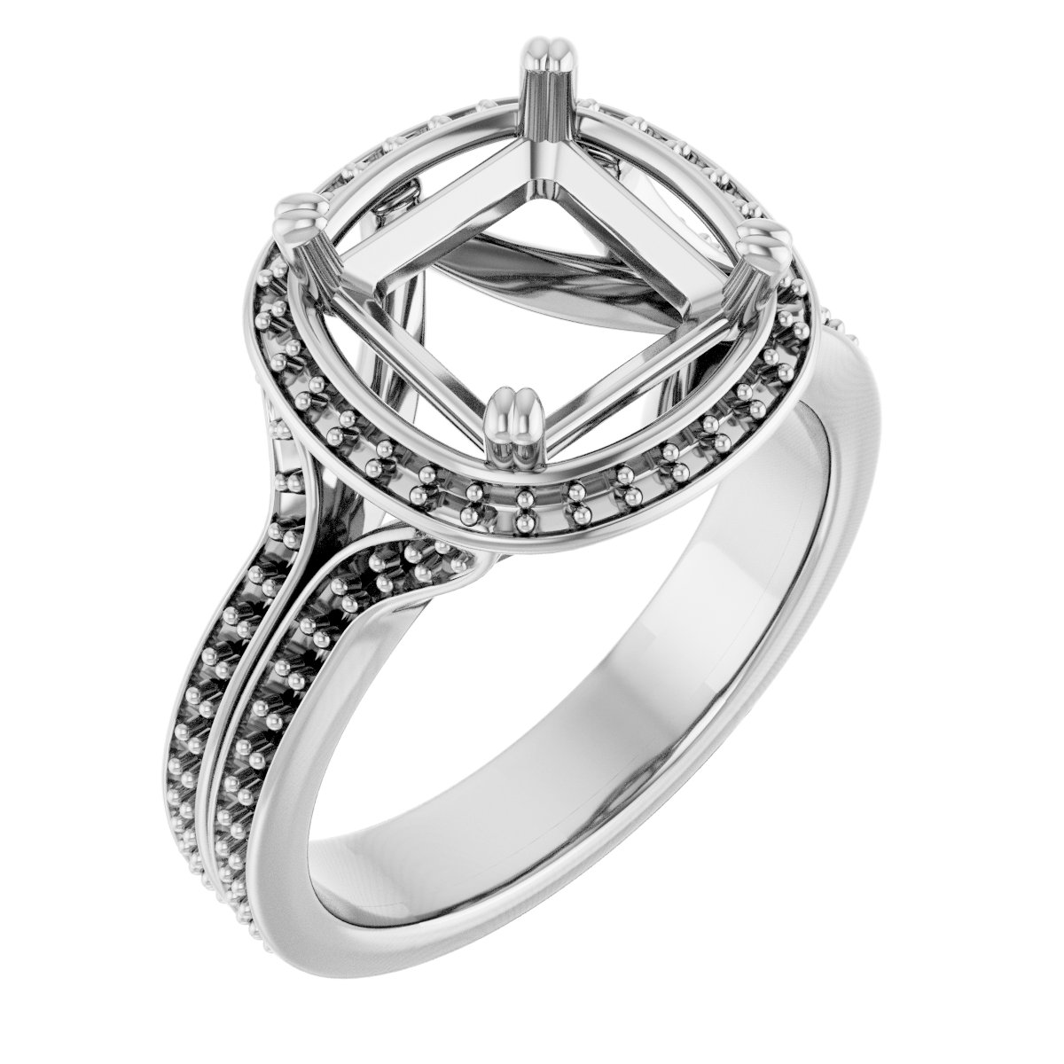 Halo-Style Engagement Ring