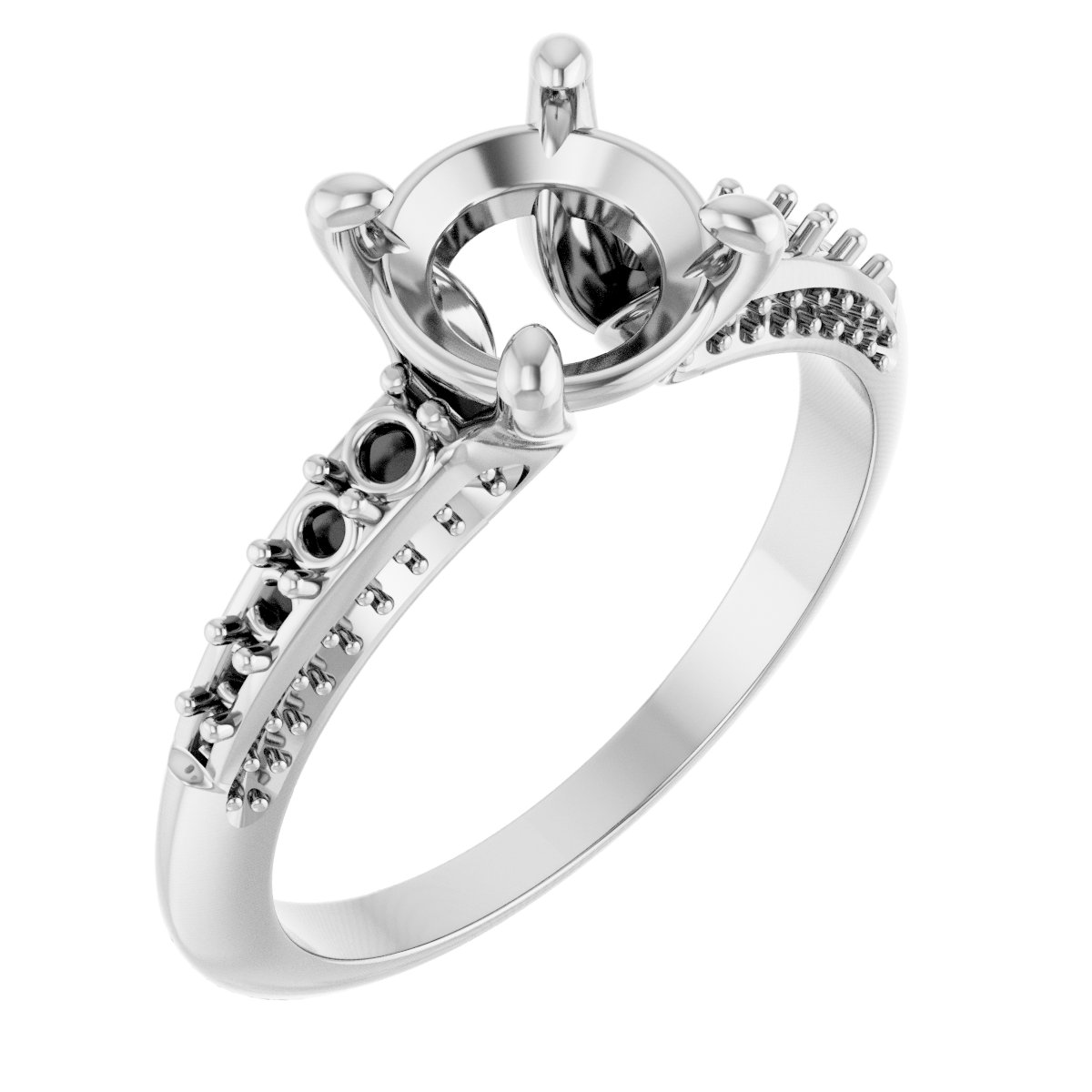 Accented Engagement Ring