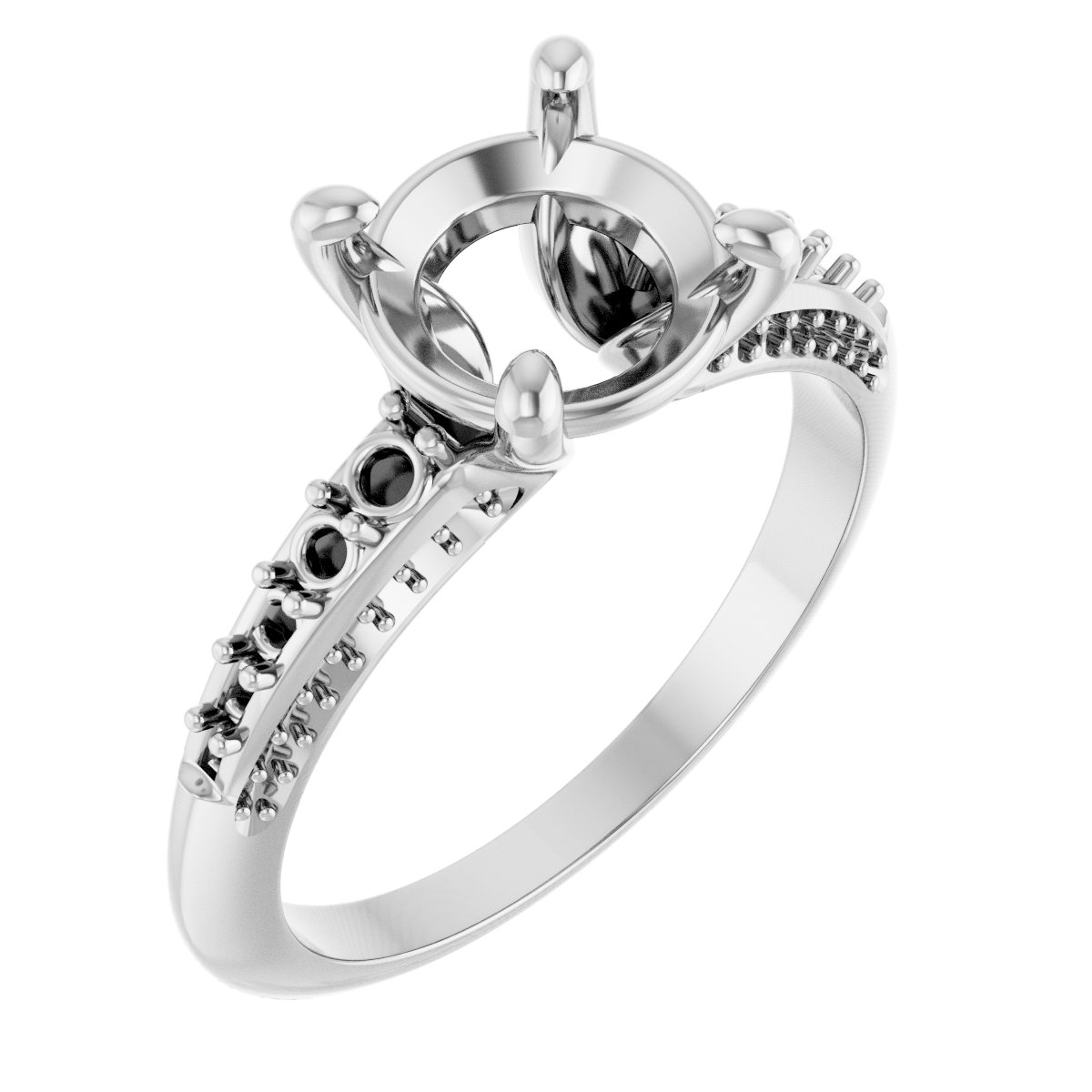 Accented Engagement Ring