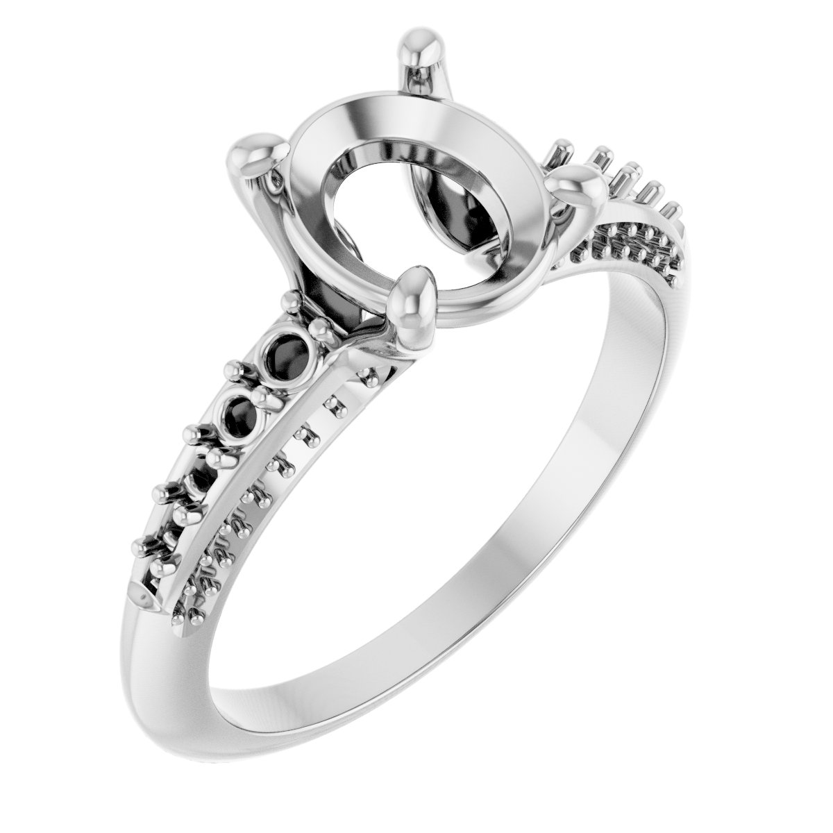 Accented Engagement Ring