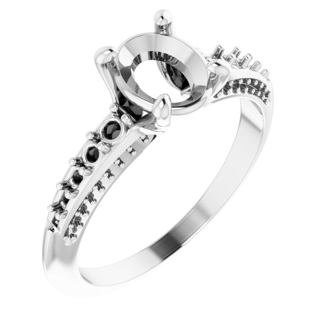 Accented Engagement Ring
