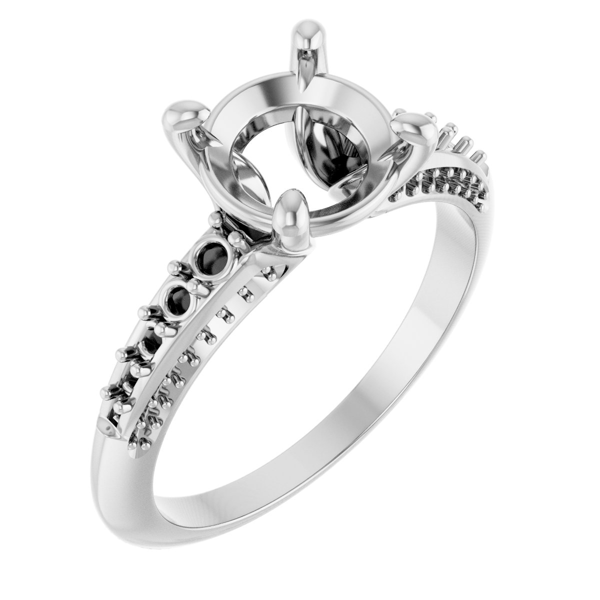 Accented Engagement Ring