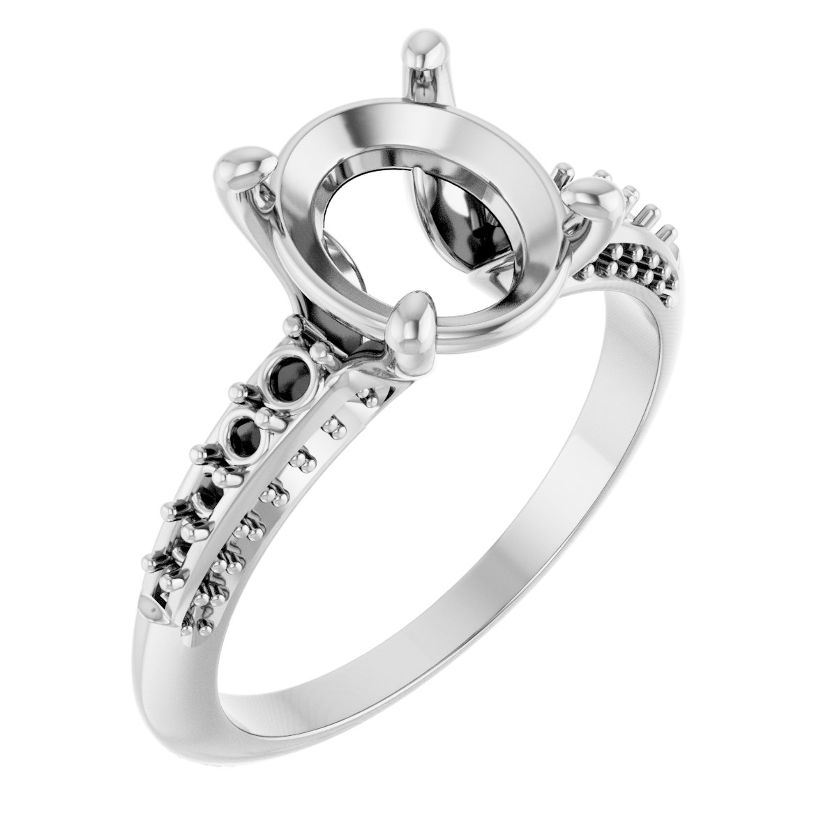 Accented Engagement Ring