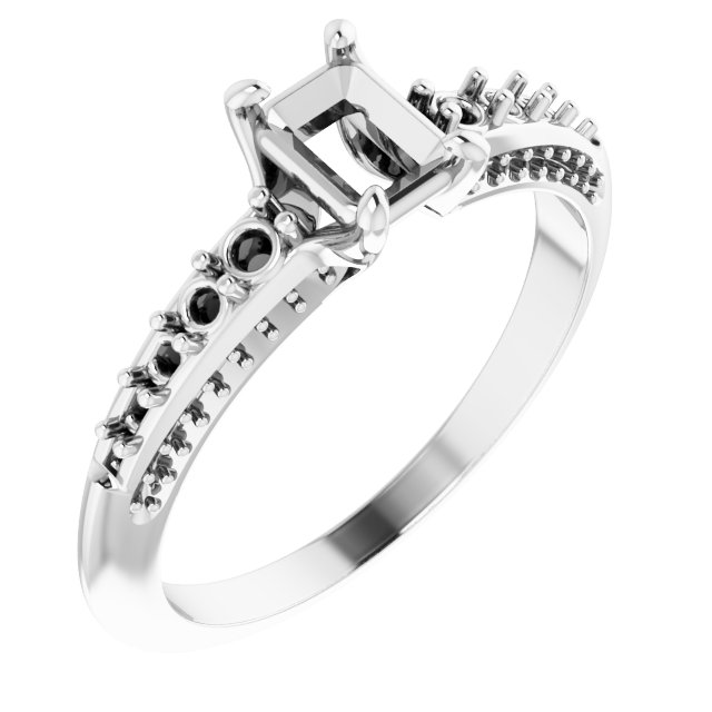 Accented Engagement Ring