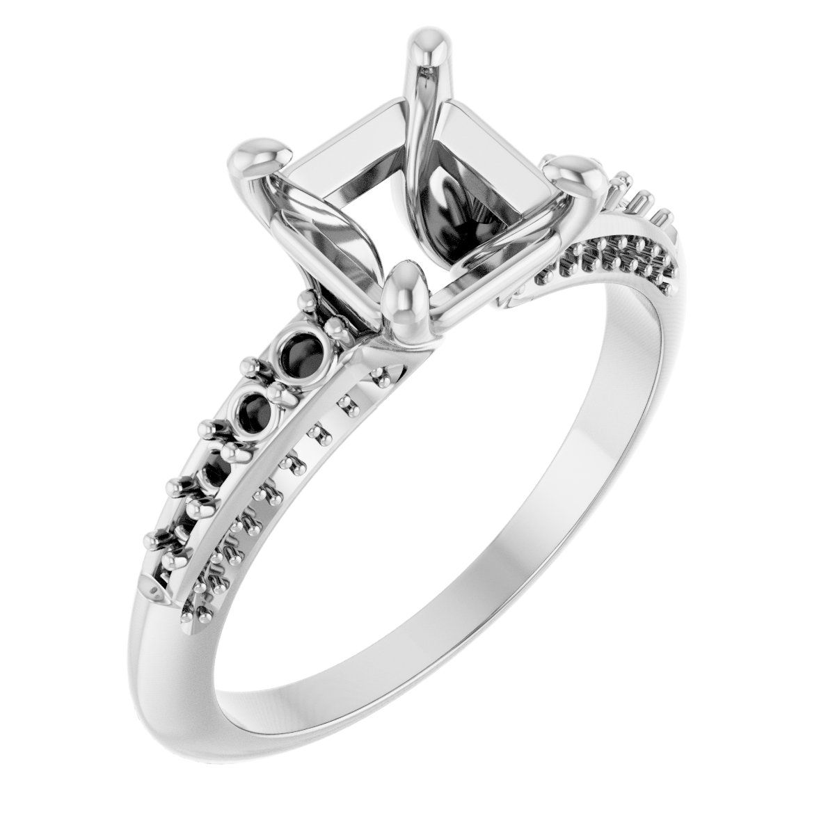 Accented Engagement Ring