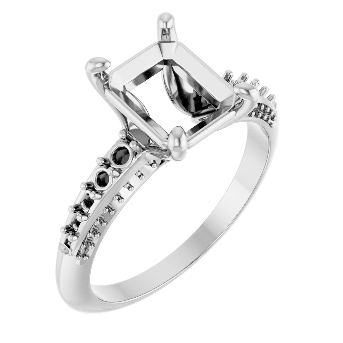 Accented Engagement Ring