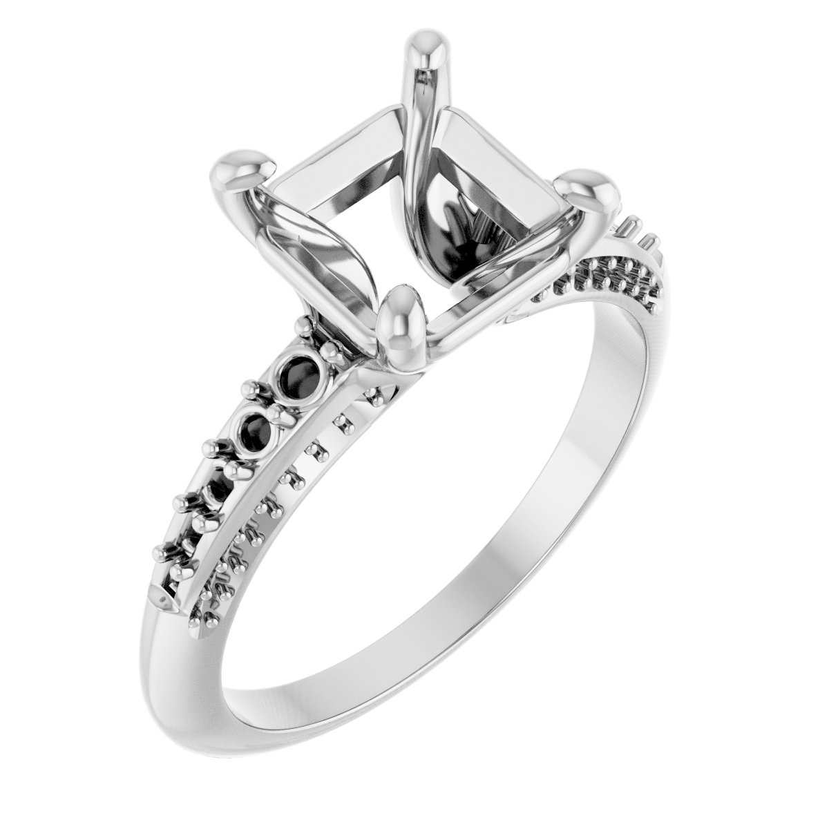 Accented Engagement Ring