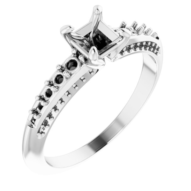 Accented Engagement Ring