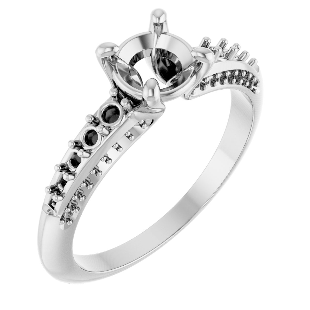 Accented Engagement Ring