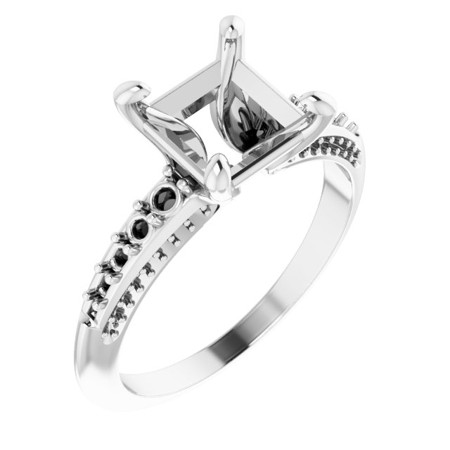 Accented Engagement Ring