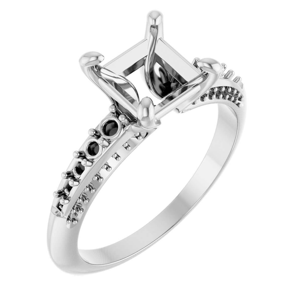 Accented Engagement Ring