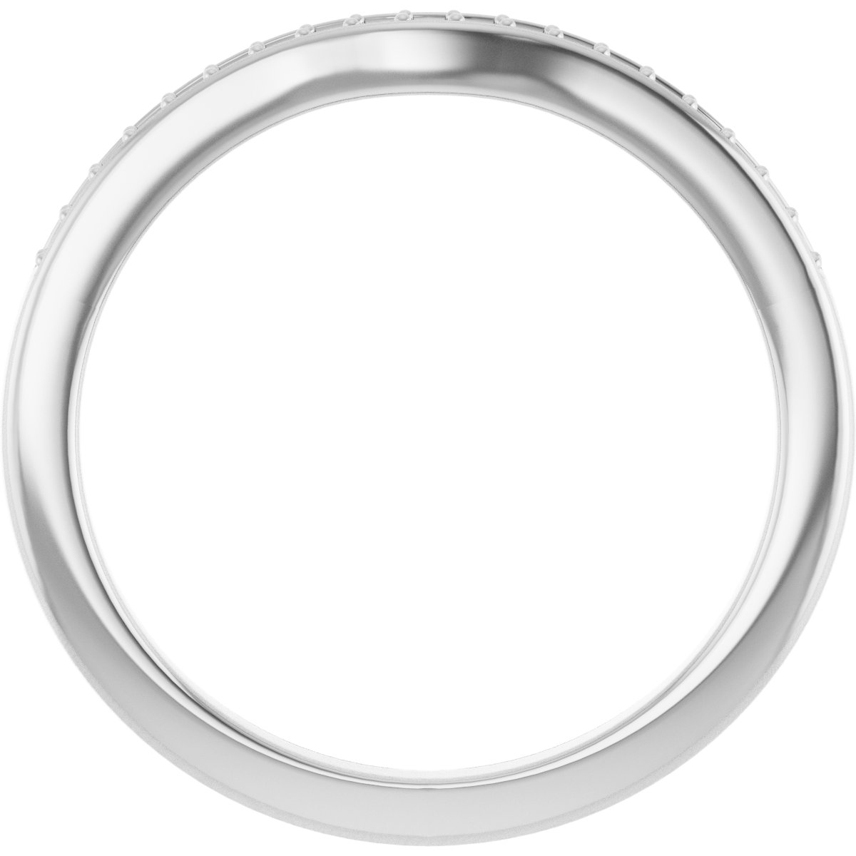Band Mounting for 7 mm Square Ring view 2