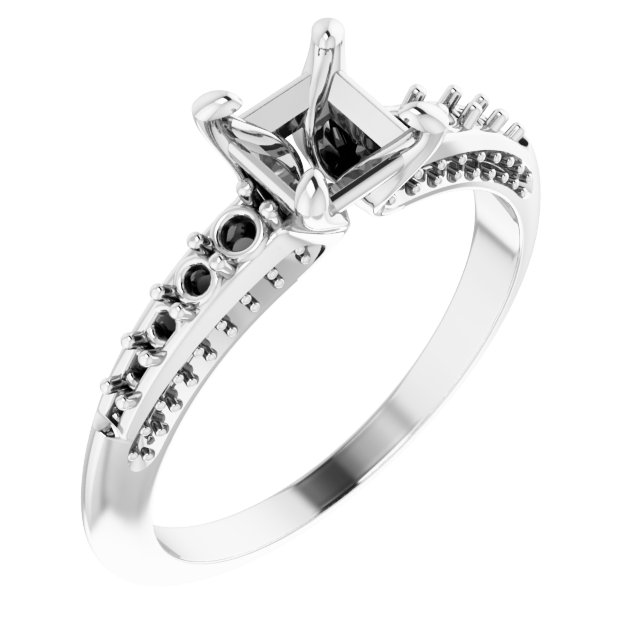 Accented Engagement Ring
