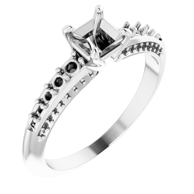 Accented Engagement Ring