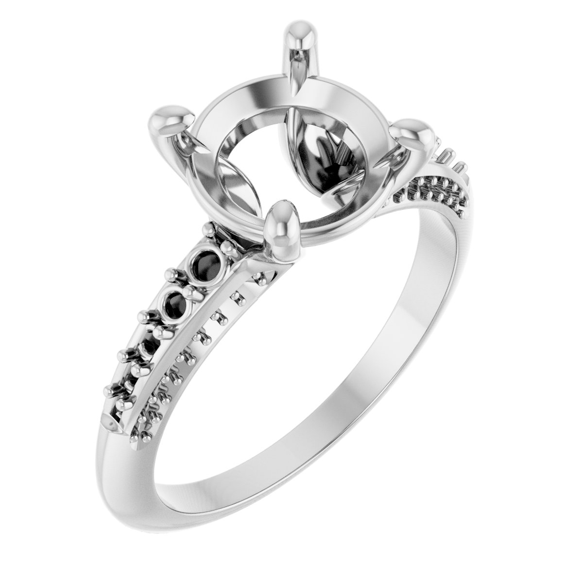Accented Engagement Ring