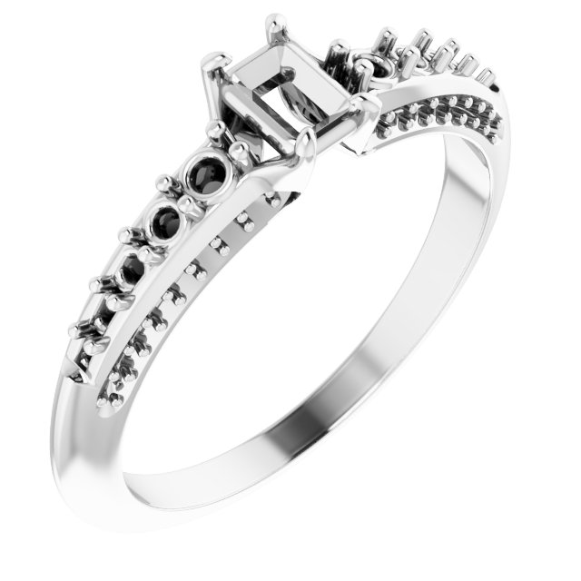 Accented Engagement Ring