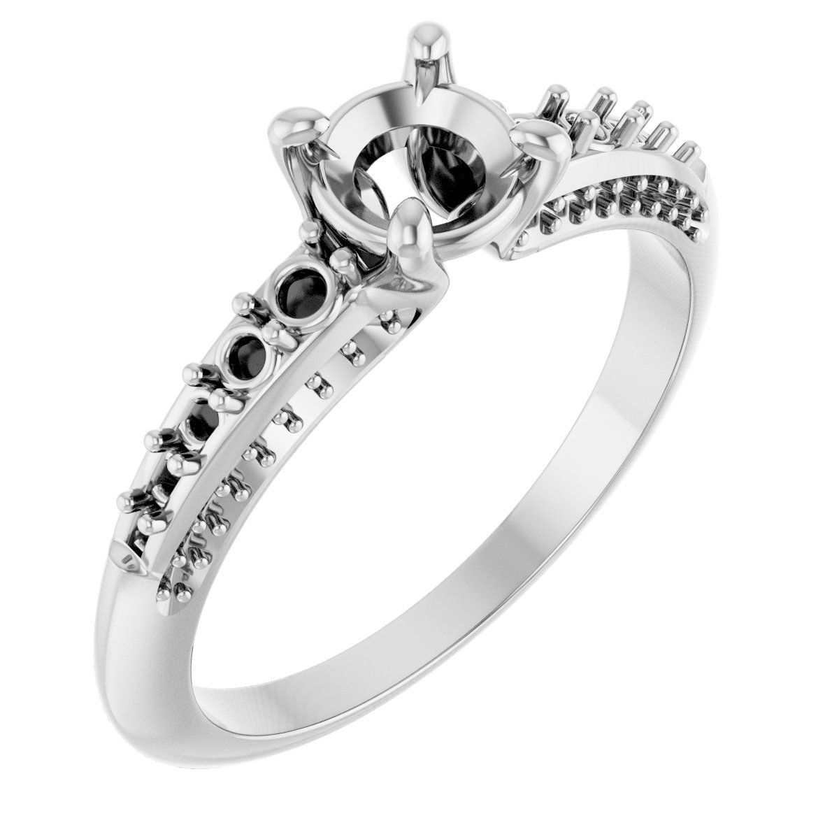 Accented Engagement Ring