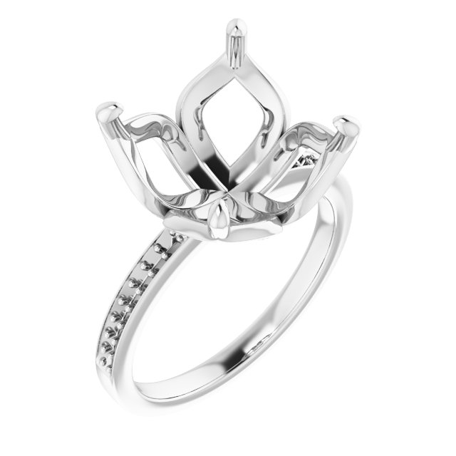 Accented Engagement Ring