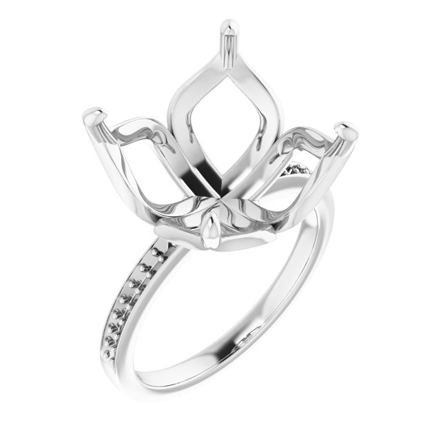 Accented Engagement Ring