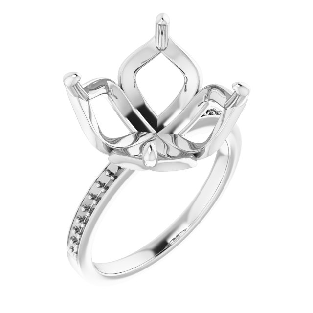 Accented Engagement Ring