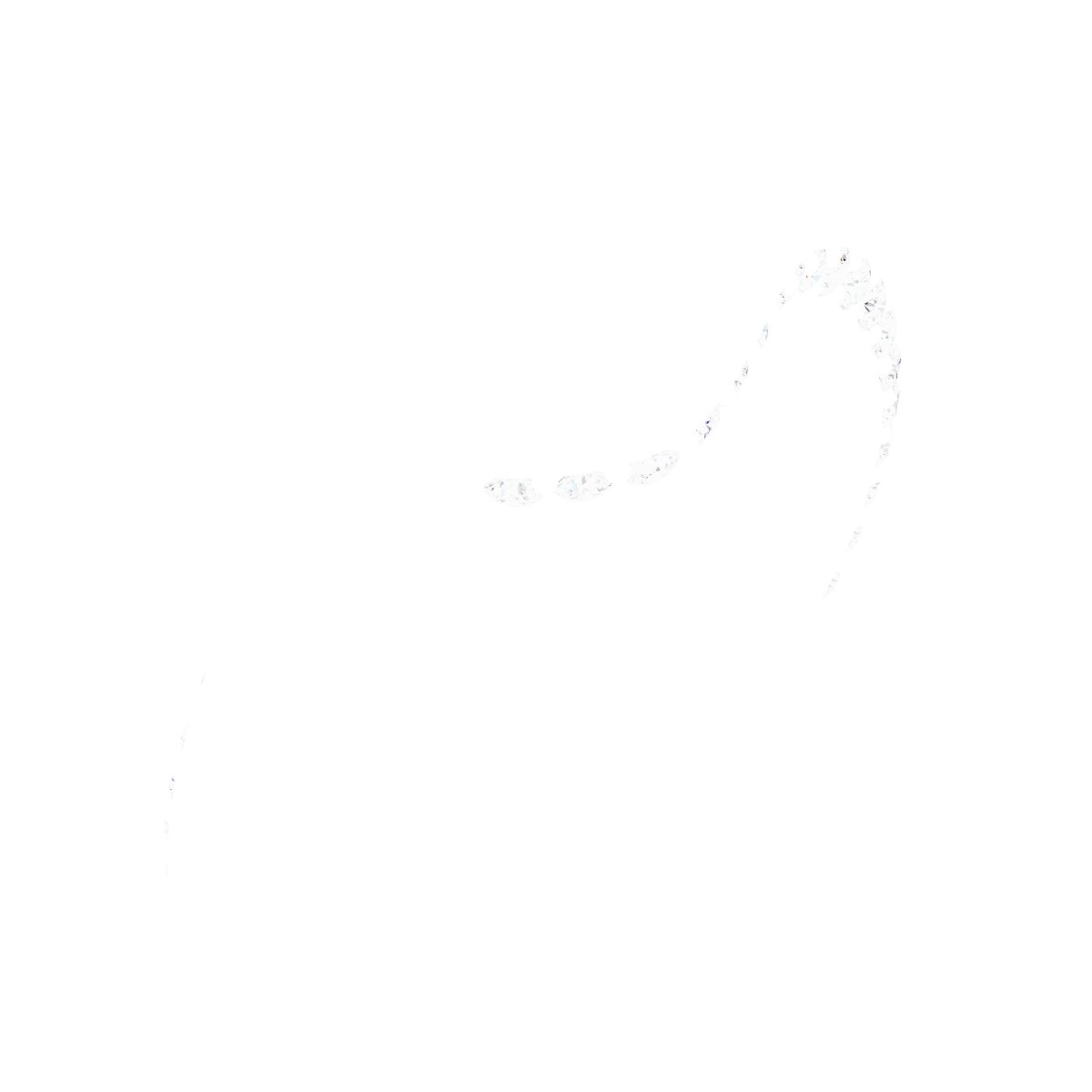 Half-Bezel Accented Bypass Engagement Ring