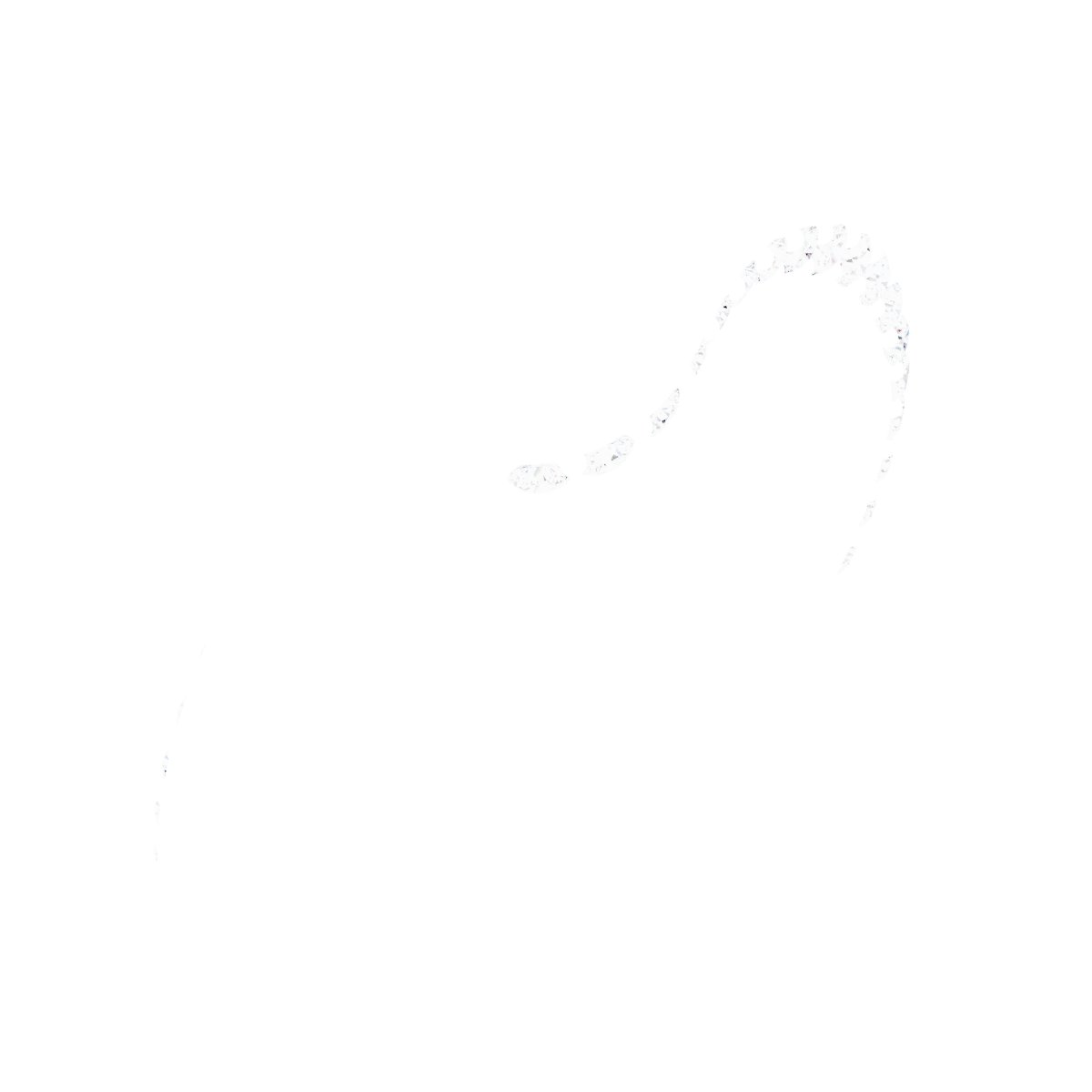 Half-Bezel Accented Bypass Engagement Ring