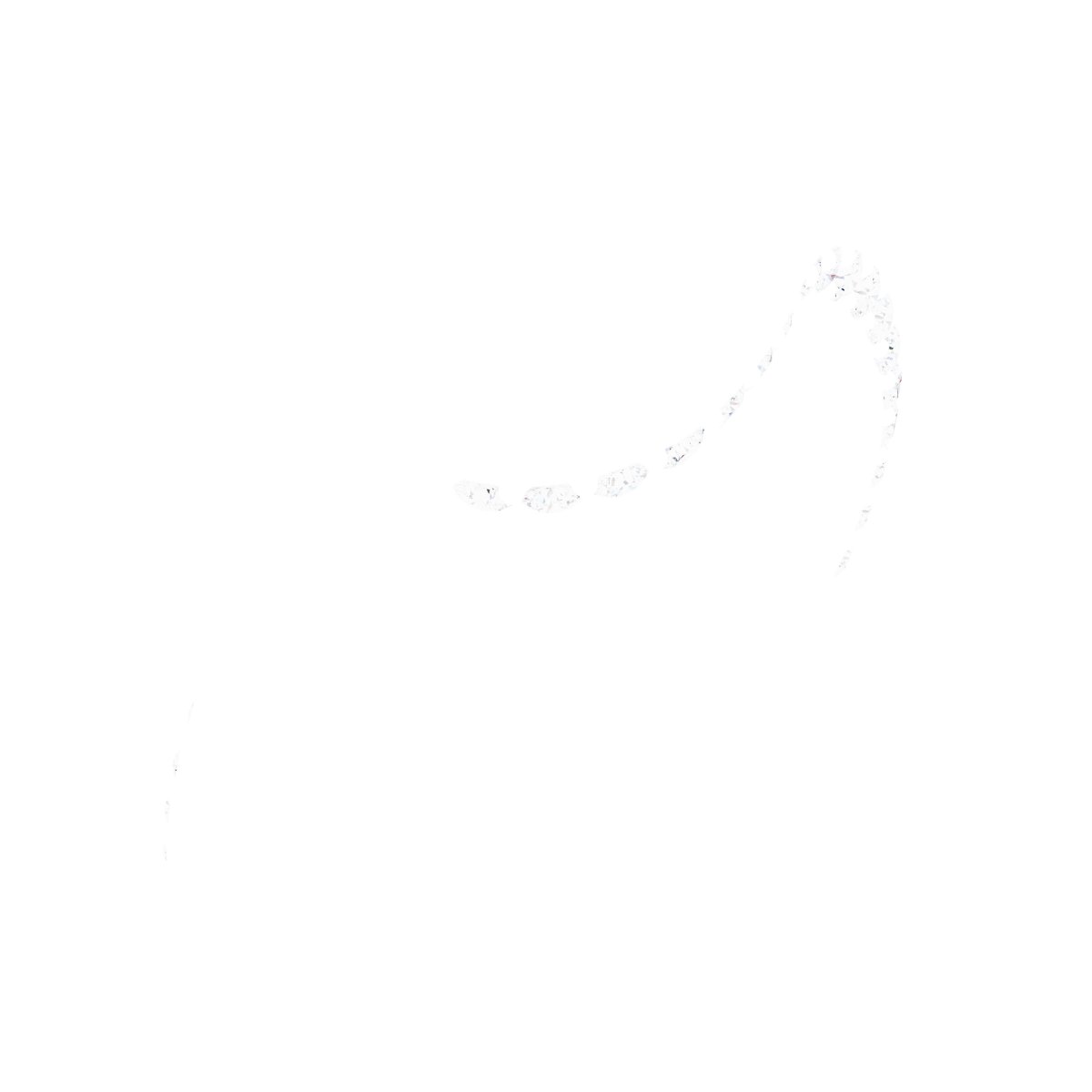 Half-Bezel Accented Bypass Engagement Ring