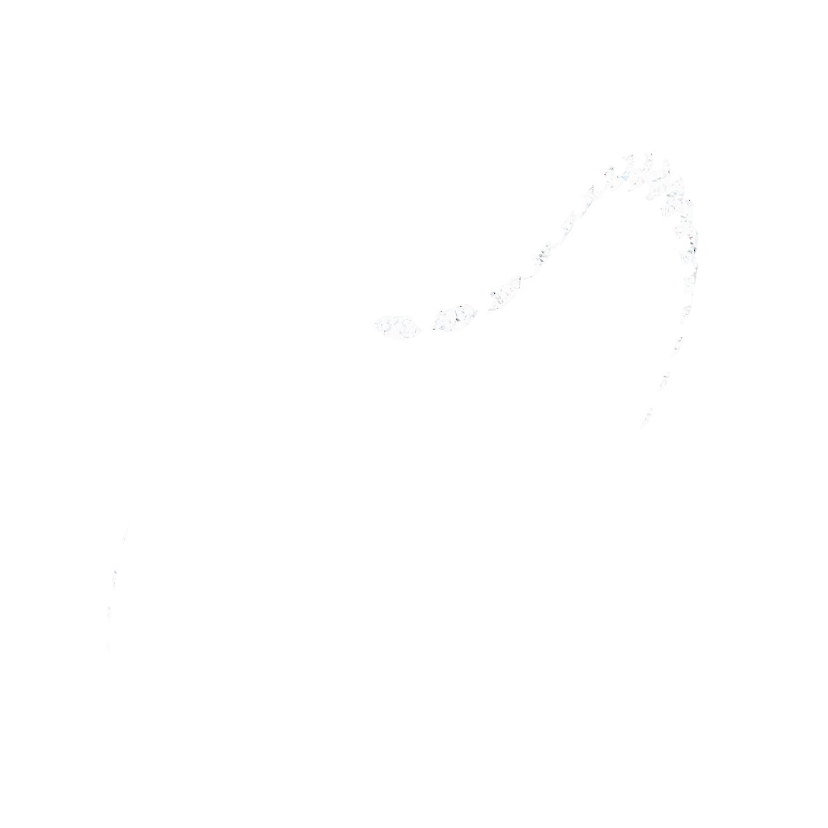 Half-Bezel Accented Bypass Engagement Ring