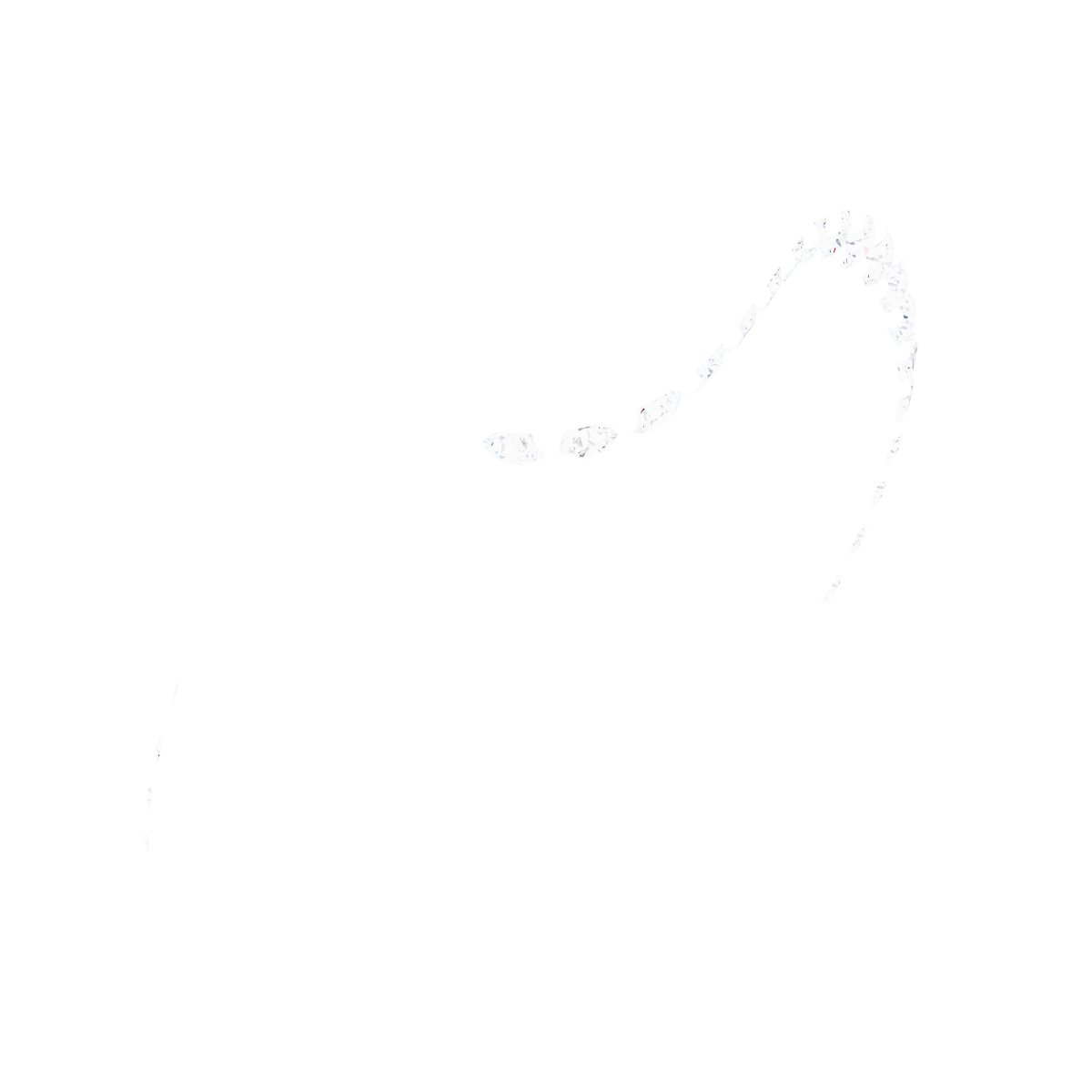 Half-Bezel Accented Bypass Engagement Ring