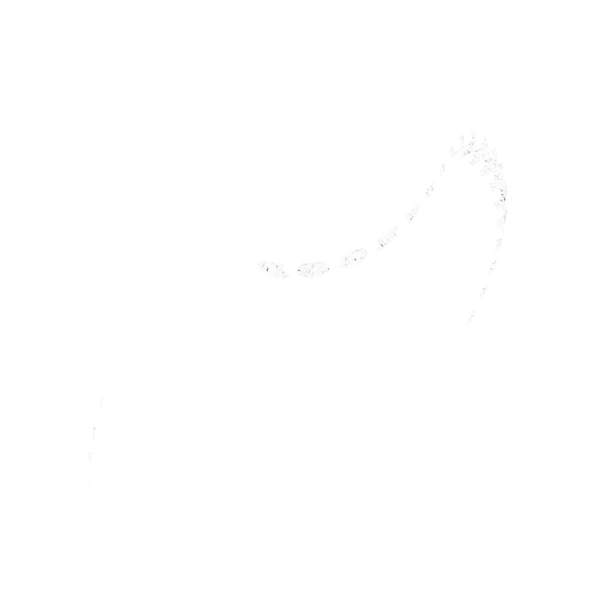 Half-Bezel Accented Bypass Engagement Ring