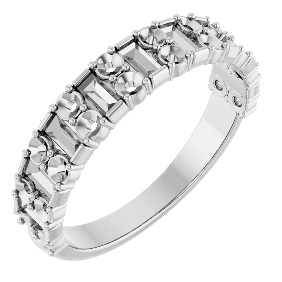 art deco wedding band