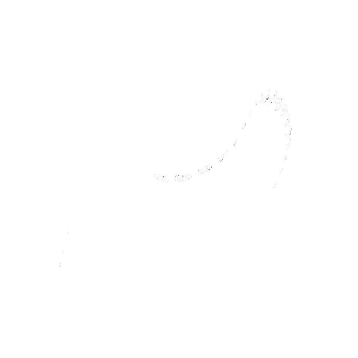 Half-Bezel Accented Bypass Engagement Ring