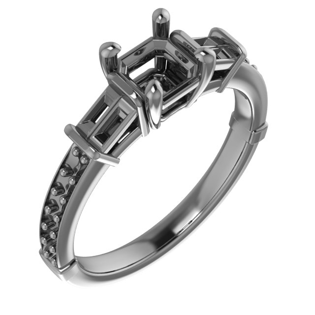 5.5x3.5 mm Pear Engagement Ring Mounting