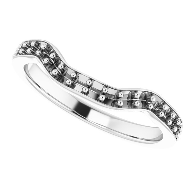 Band Mounting for 5.5x3.5 mm Pear Ring view 5
