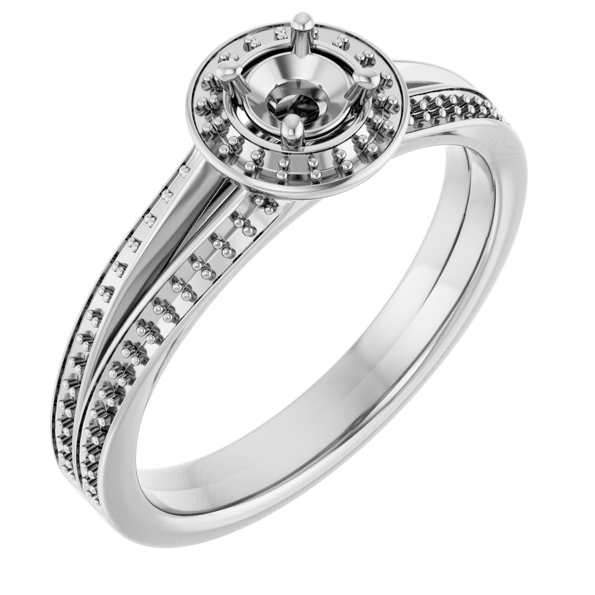 Halo-Style Engagement Ring