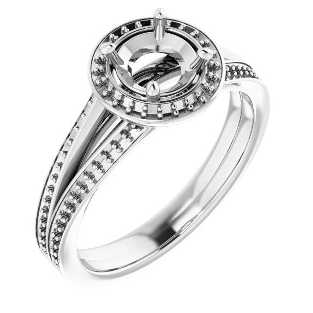 Halo-Style Engagement Ring