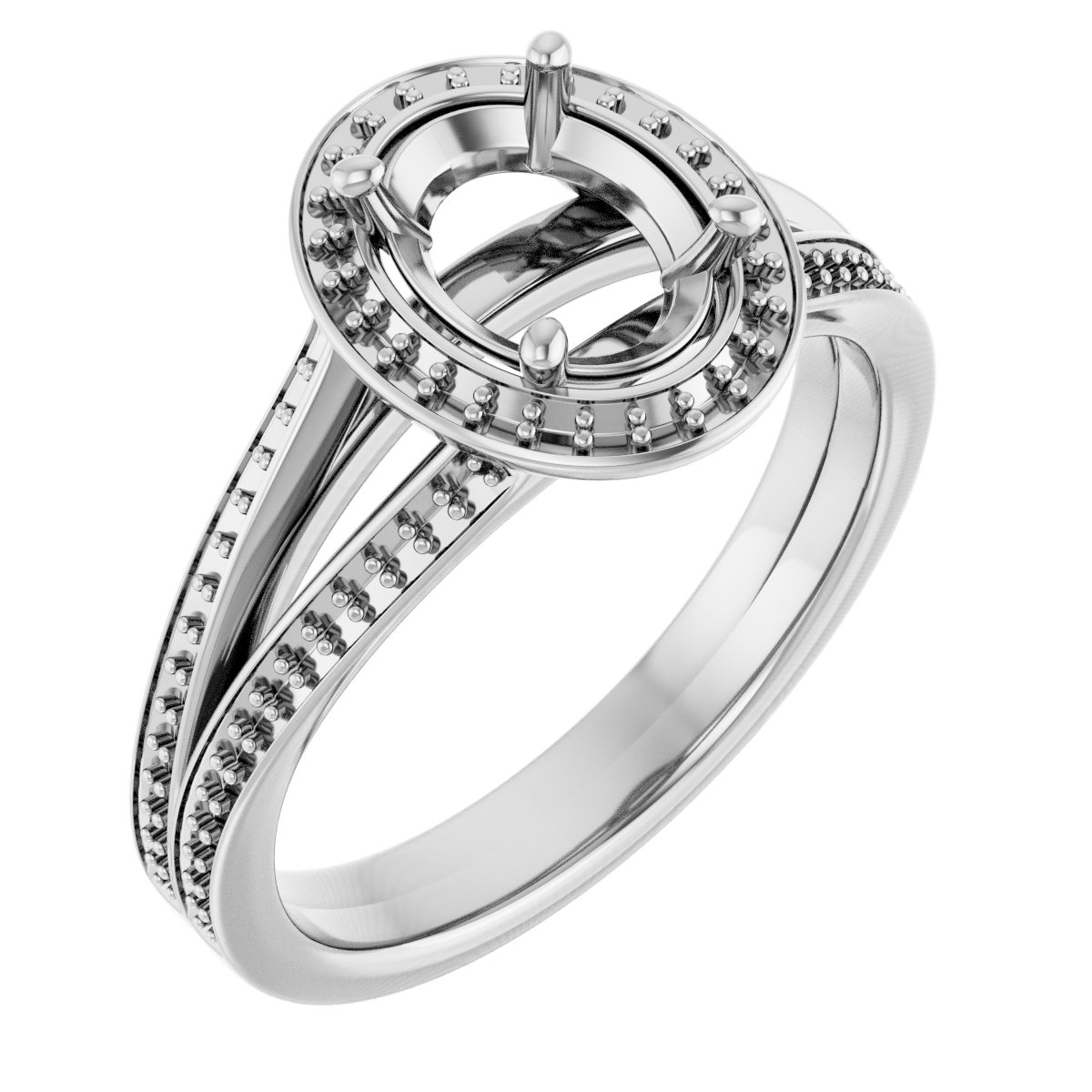 Halo-Style Engagement Ring