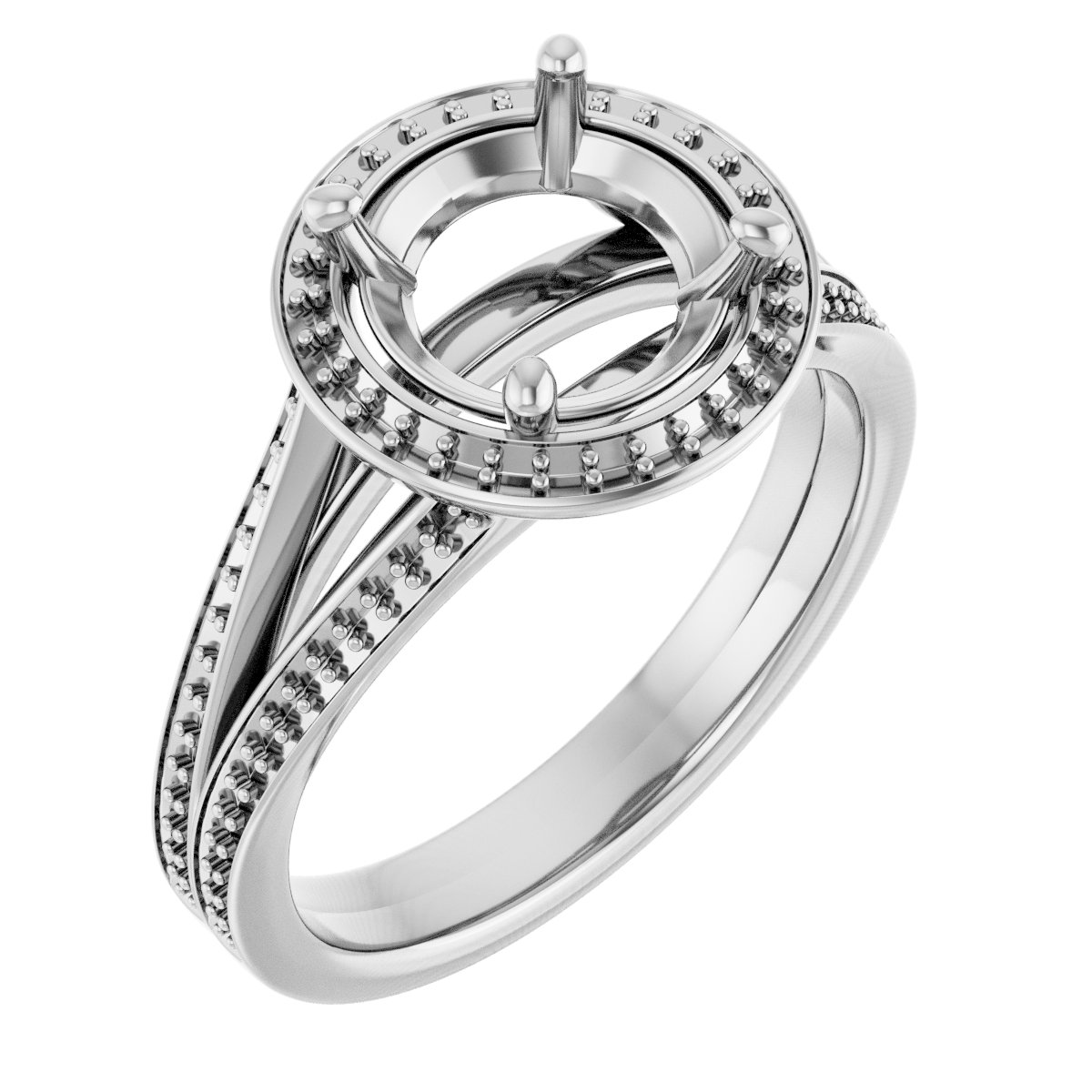 Halo-Style Engagement Ring