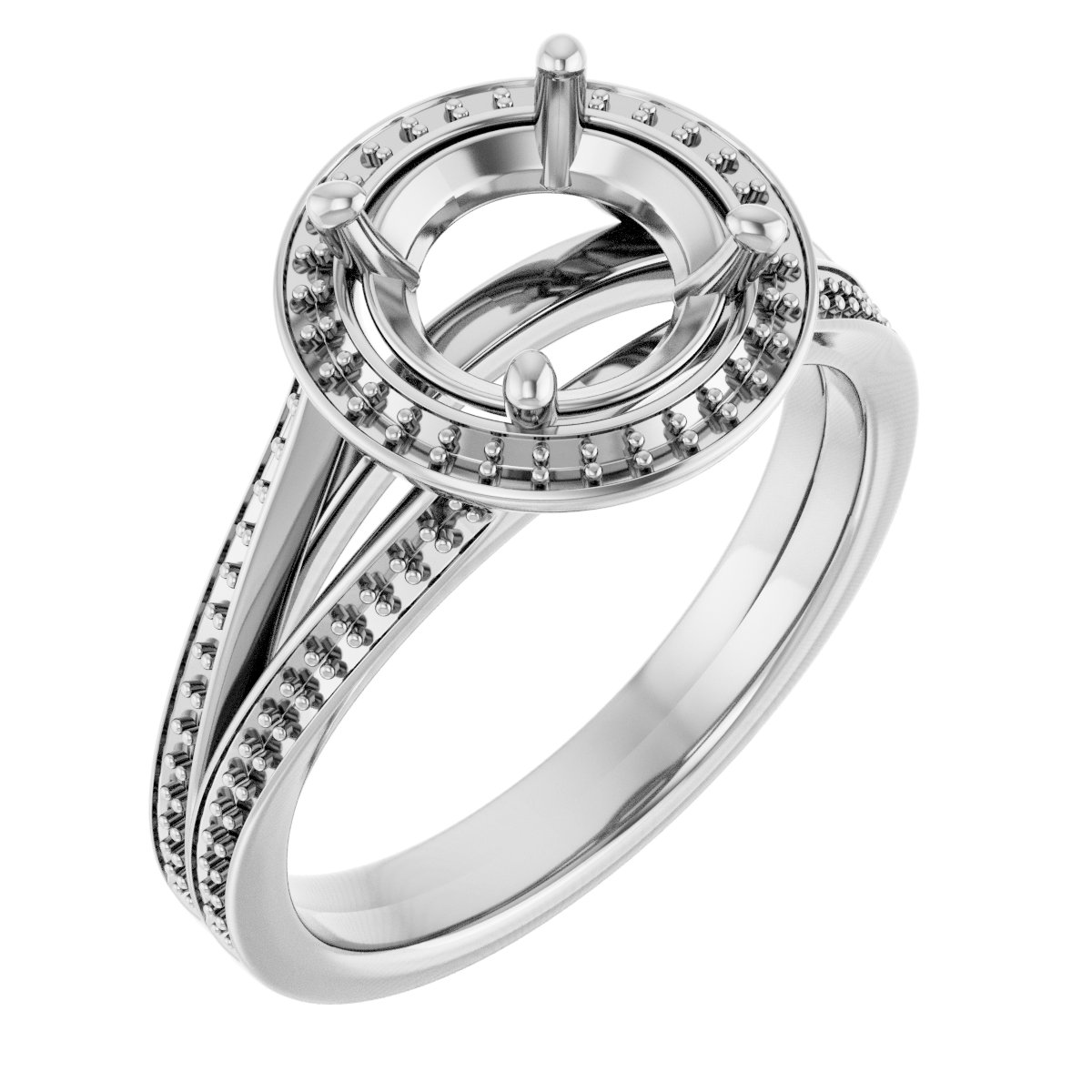 Halo-Style Engagement Ring
